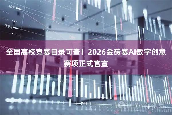 全国高校竞赛目录可查！2026金砖赛AI数字创意赛项正式官宣