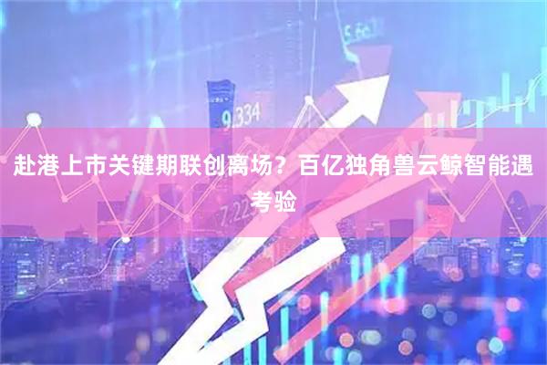 赴港上市关键期联创离场？百亿独角兽云鲸智能遇考验
